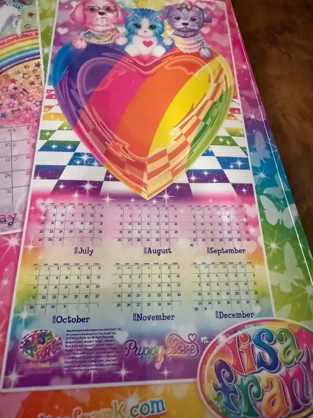 Lisa Frank Official 2019 12-Month Wall Calendar